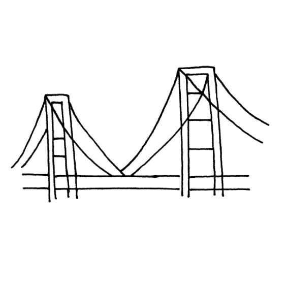大桥的画法