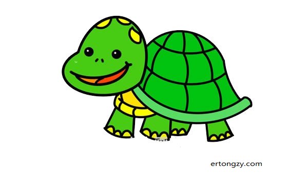 简笔画可爱卡通乌龟的教程,简单又趣味十足,如果你喜欢它就来学起来