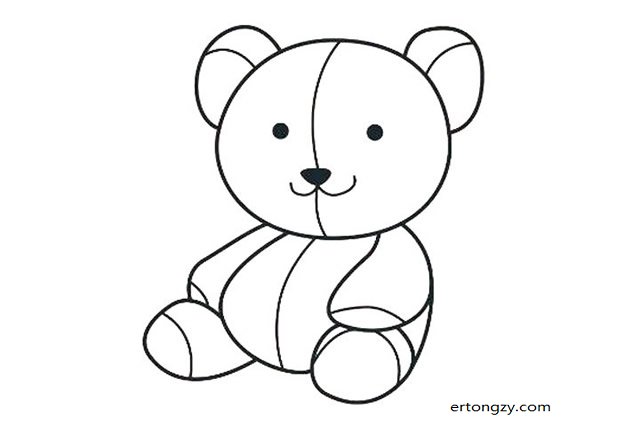 泰迪熊玩具简笔画