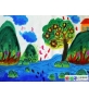 儿童水粉画桂林山水