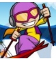 滑雪挑战数学小游戏