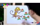 奇娃学画之如何画小猴子视频教程