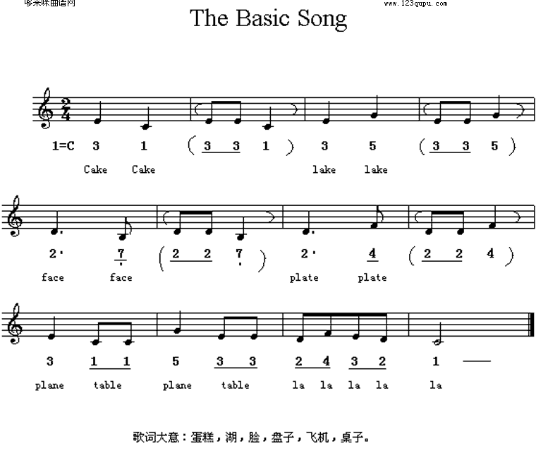 The basic song